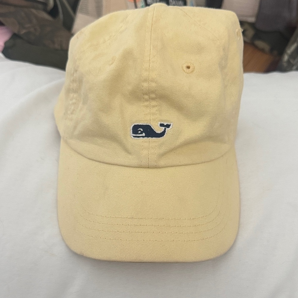 Vineyard vines yellow baseball cap